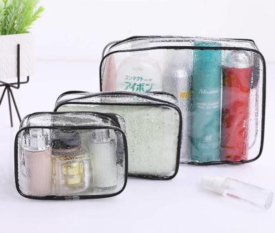 China Durable Hot Selling PVC Wash Bag Portable Waterproof Transparent Storage Bag Durable Cosmetic Bag for sale