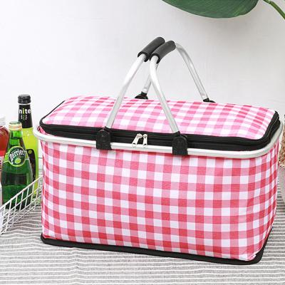 China 2022 Customized Large Capacity 600D Outdoor Waterproof Picnic Insulated Lunch Cooler Bag for sale