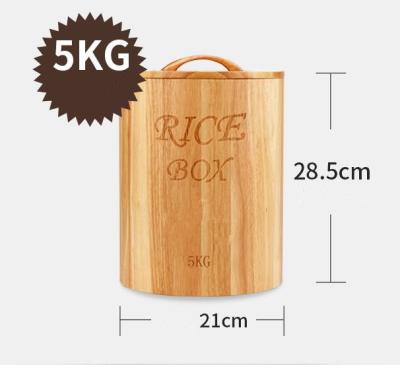 China Wholesale China Food Grade Rice Storage Bucket Solid Wood for sale