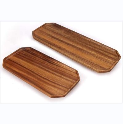 China Handmade Acacia Wood Rectangular Serving Tray 16 & 13 Long Dessert Appetizer Plates Salad Bowls For Fruit Cookie Tray Bread for sale