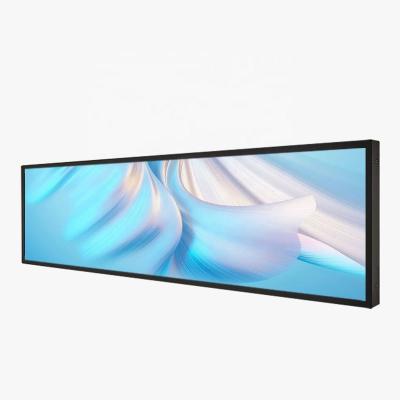 China Indoor Stretched Bar Type LCD Advertising Display Ultra Stretched Screen Shelf for Supermarket for sale