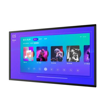 China Indoor YUWO 50 Inch Infrared Indoor Commercial Display Ultra Thin Retail Wall-mounted Digital Vertical Advertising Machine for sale