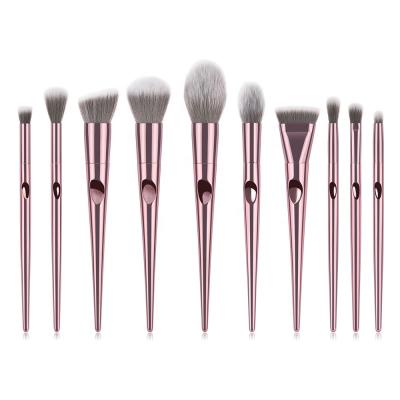 China Hot Sale 10pcs Makeup Brush Smudge Brush Custom Brand Private Label Makeup Brush Set for sale