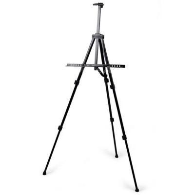 China Easel Black Easel Display Stand Iron Tripod Metal Easel Painting Display For Art Easel for sale