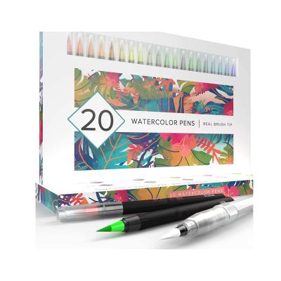 China 20colors Art Paint Watercolor Brush Paint Pen for Watercolor, Coloring for sale