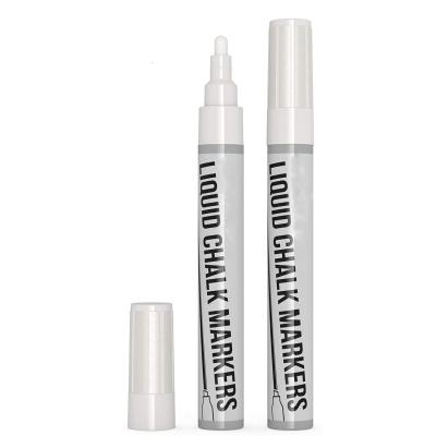 China White Window Advertising Marker Chalk Markers with Washable and Erasable for Window Painting for sale