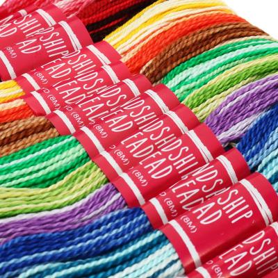 China Europe Mixed 24 Colors Threads Line Polyester Cross Stitch Cotton Embroidery Thread Silk Sewing Skeins Open Knitting Spiraea for sale