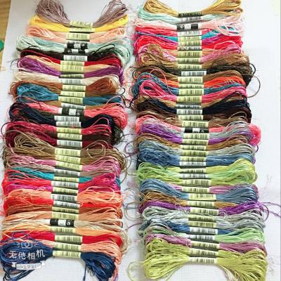 China High Quality Handmade Embroidery Cross Stitch Threads Europe 100 Skeins Suzhou Embroidery Floss Floss Silk Thread for sale