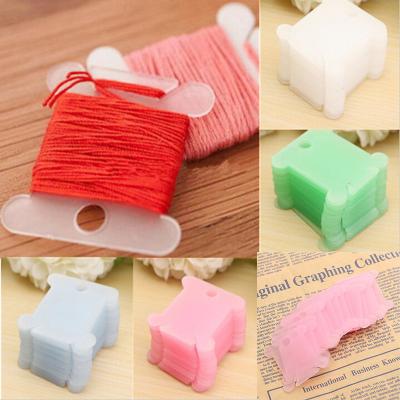 China Hot Selling Europe Floss Embroidery Spools Cross Stitch Storage Craft Accessories Card Plastic Silk Color Panel Holder for sale