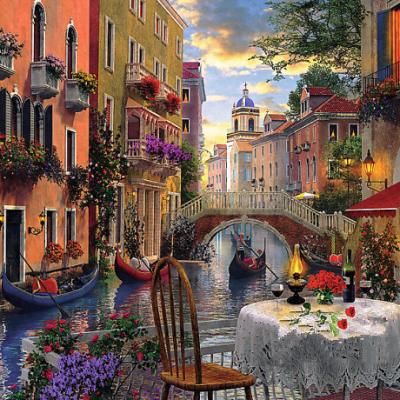 China Europe Needlework, Venice Romantic Dinner 14CT Counted Embroidery, High Quality DIY DMC Cross-Stitch Kits, Art Cross-Stitching Home Decor for sale