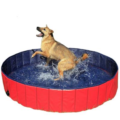 China Pet Hair Cleaning Custom Foldable Outdoor PVC Cleaning Spa Playing Pool Cat Dog Bathtub Grooming Dog Pool Pet for sale