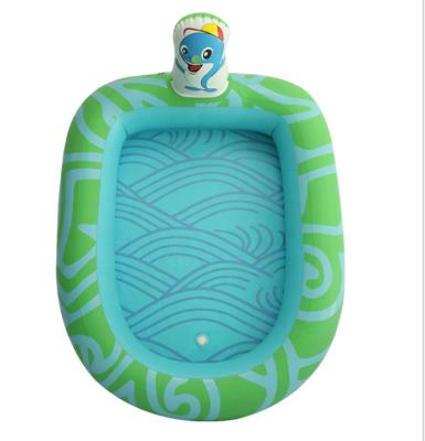 China Cheap Animal Water Play Pool Factory PVC Color Baby Float Bathing Tub Inflatable Pool Toys Pool Sprinkler Splash Pool for sale