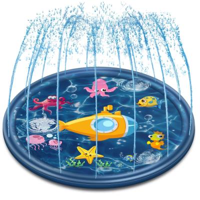 China Inflatable Water Toy Wading Swimming Pool PVC Amazon Fun Backyard Sprinkler Toy Water Splash Pad for Kids for sale