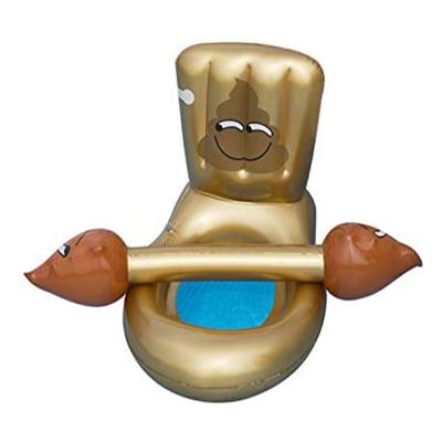 China Water Entertainment Inflatable Funny Floating Water Toys Fun Creative Toilet Inflatable Float Entertainment Pool Float for sale