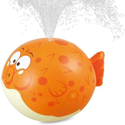 China Eco-friendly Inflatable Ultimate Spray Water Fish Sprinkler Beach Ball Water PVC Inflatable Toys for sale