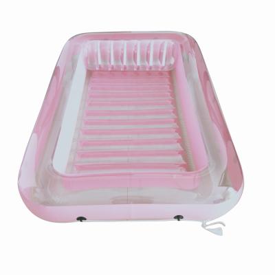 China Durable Plastic Inflatable Tanning Pool Float PVC Swimming Pool Tanning Tub Water Swimming Bed Inflatable Water Pools Etc. for sale