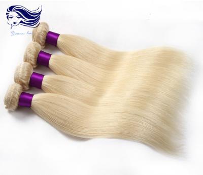 China Remy Blond Color Human Hair Extensions / Colored Weave Hair Extensions for sale