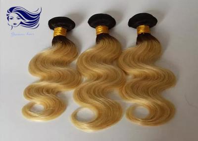 Cina Capelli estratti non trattati Wave profondo dei capelli di colore di Ombre della bionda doppi in vendita