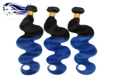 Cina Pacchi blu del tessuto dei capelli del peruviano dei capelli 100 di colore di Wave Ombre del corpo in vendita