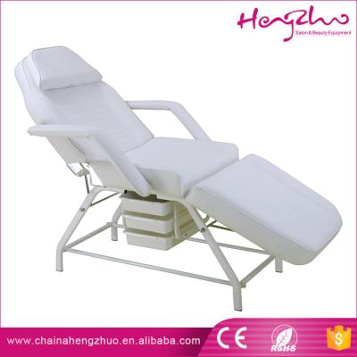 China Reasonable price full body modern massage table manual backrest and footrest spa beauty bed with 3 tray for sale