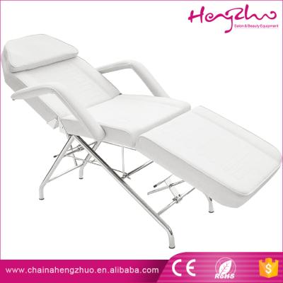 China China Fashion Modern Gray Pure Sponge Salon Chair Metal Base Metal Base Bed For Treatment for sale