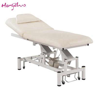 China Modern Adjustable Electric Beauty Bed Spa Waist Massage Bed Facial Table For Salon for sale