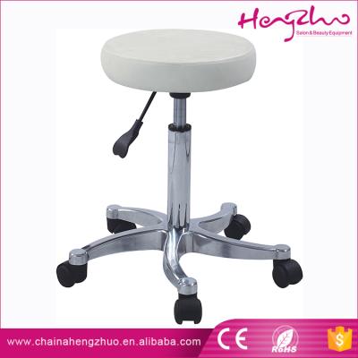 China Barber Chair Hot Sale Styling Salon Stool White Leather Hydraulic Chair For Beauty Salon for sale