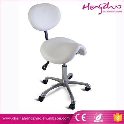 China Barber Chair Factory Customized Gas Lift Adjust Dentist/Cosmetologist Stool Salon Saddle Chair for sale