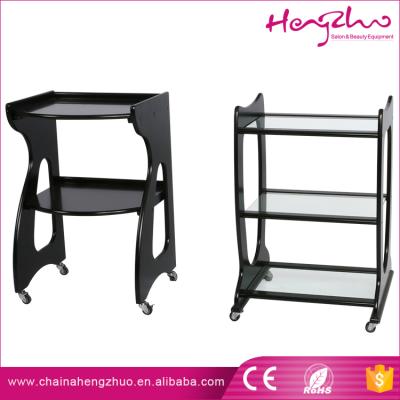 China Mobile wooden salon cart beauty salon trolley skin care pedicure tool cart with low price for sale