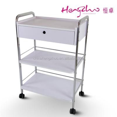 China Salon Trolley Outlets Beauty Stool Customized Spa 2 Tier Stainless Trolley Beauty Salon Trolley HZ-938A for sale