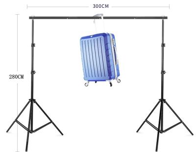 China Heavy Duty Photographic Equipment 2.8x3m Aluminum Portable Photo Backdrop Stand With Telescopic Crossbar for sale