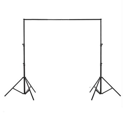 China Aluminum Photographic Wedding Photography Equipment 2x2m Portable Backdrop Stand With Telescopic Crossbar for sale