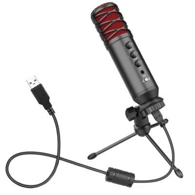 China Professional Handheld Microphone Studio Recording USB Metal Casting Condenser Microphone For Karaoke Podcast Youtube TIKTOK for sale