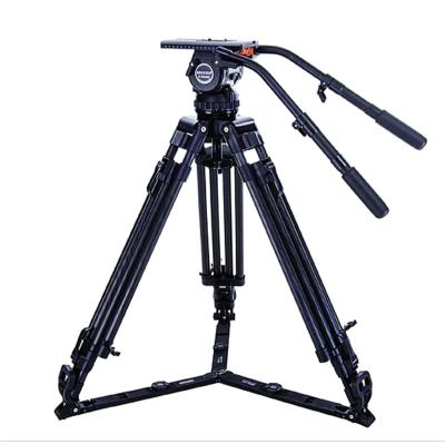 China Video Camera Factory Supply Secced SC-V65T Professional Emission Liquid Head Heavy Duty Video Camera Tripod for sale