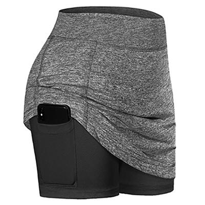 China Breathable Women Tennis Skirts Inner Shorts Elastic Sports Golf Stretch Skirts for sale