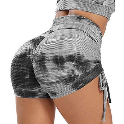 China Hip-lifting Pants Breathable Mesh Celebrity Fitness Women Tight-fitting Yoga Diet Shorts for sale