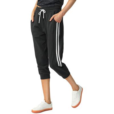 China Sustainable Casual Camouflage Cropped Sweatpants Joggers Track Yoga Sport Running Pants For Woman for sale