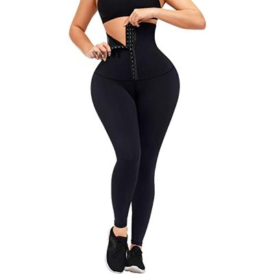 China Breathable High Waist Corset Body Shaping Waist Wicking Hip-Lift Sports Sweating Leggings for sale