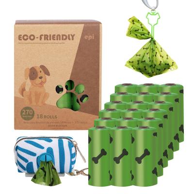 China HOT Sale Sustainable Wholesale BPI Certified Plastic Degradable FIBER Dogs Pet Poop Bags Easy Open Custom for sale