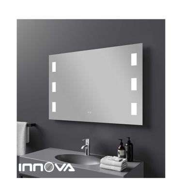 China Fashion Classic Frameless Wall Mounted Vanity Mirror Bathroom LED Magnifying Mirror for sale