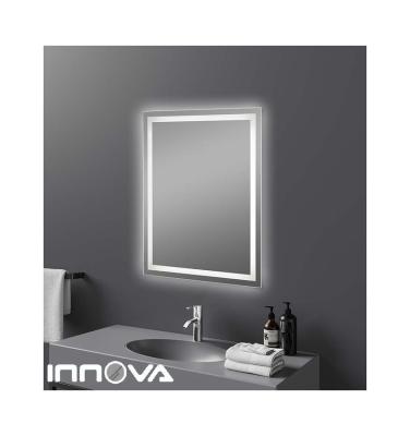 China Factory Outlet Magnifying Vertical And Horizontal Hanging Touch Screen Smart Bathroom LED Mirror for sale