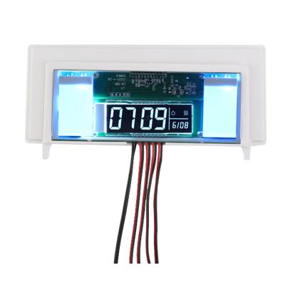 China Led Mirror Touch Sensor Switch Double Buttons 12V-24V Mirror Sensor With LED Clock LB-086 for sale