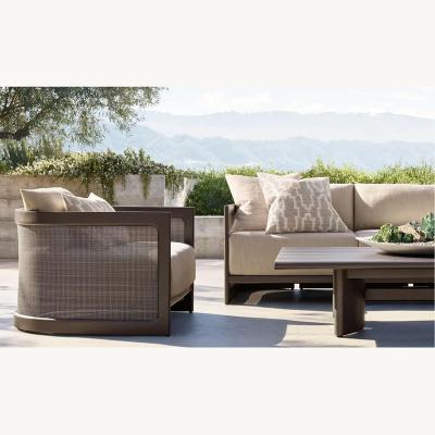 China Modern Outdoor Garden Sofa Set Aluminum Conversation Furniture Hotel Sofa Set for sale