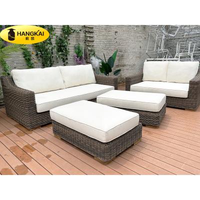 China Modern High End Outdoor Patio Furniture Rattan Garden Rattan Sofa Set for sale