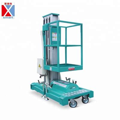 China Window Cleaning 9 Meter Personal Single Man Lift Scissor Boom Aerial Work Platform for sale