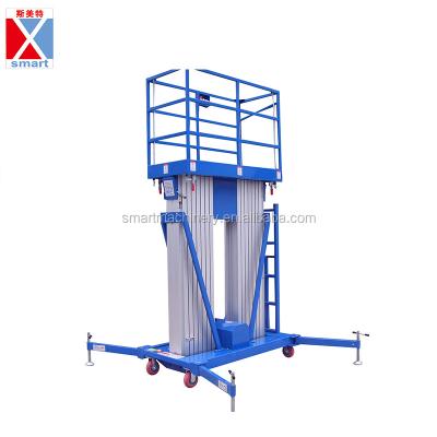 China Hot Sale 9m Hydraulic Telescopic Ceiling Ladder Repair Lift / Aluminum Aerial Lift for sale