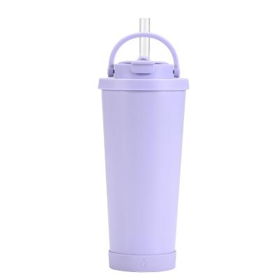 China Contemporary Stainless Steel Straight Skinny Vacuum Cup Double Walled 24oz Insulated Water Bottle Sublime Cups for sale