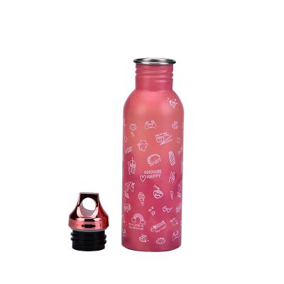 China PORTABLE Cold Discoloration Vacuum Insulated Cup Stainless Steel Cups Custom Logo 25oz Travel Vacuum Mug for sale