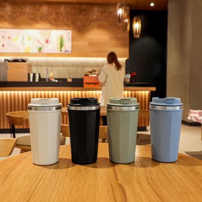 China PORTABLE Wholesale Eco Friendly Reusable Tumbler Cups In Bulk Spill Proof Coffee Travel 12Oz Coffee Mug Stainless Steel Mug for sale