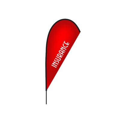 China Logo Full Color Printing Waterproof Cheap Custom Polyester Flying Outdoor Teardrop Banner for sale